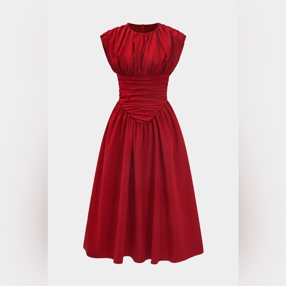 Micas Dresses & Skirts - Solid Ruched Maxi Dress Micas L MA4-33
